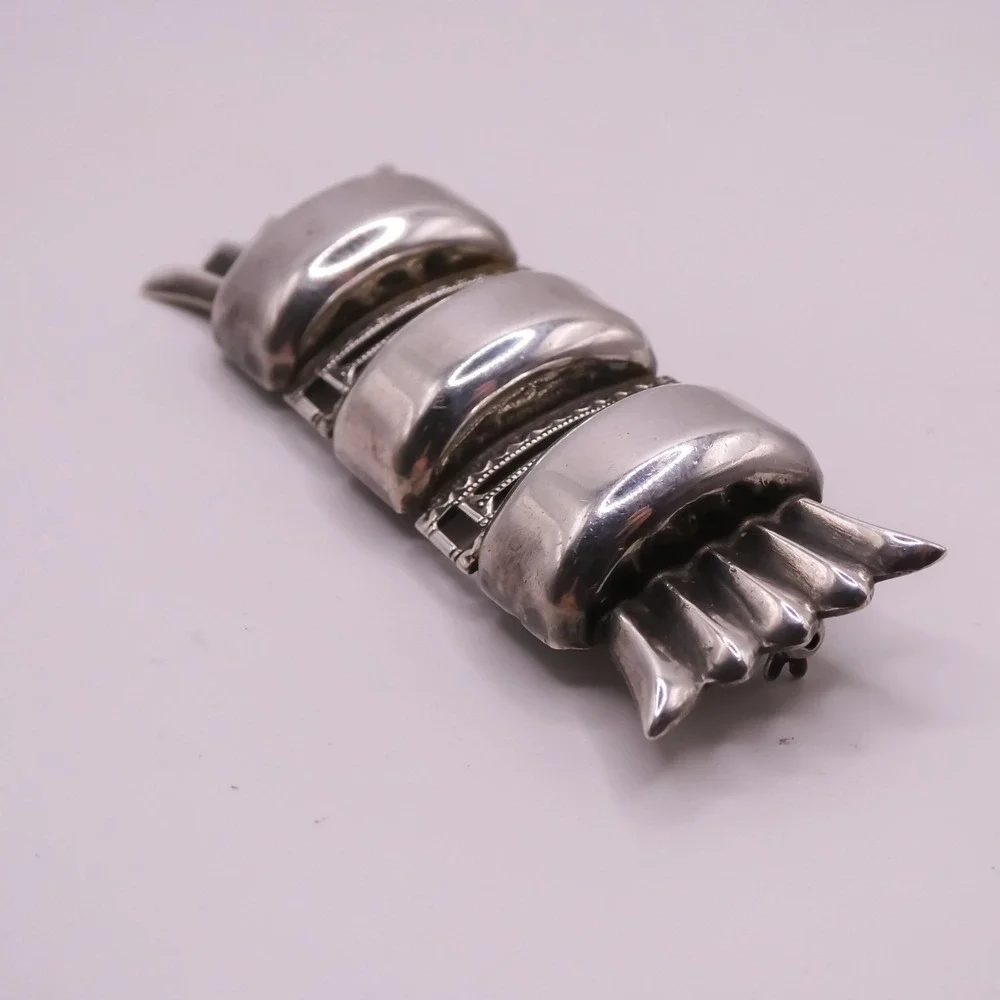 Art Deco Sterling Silver 925 Bar Brooch Pin 2.3